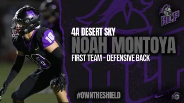 Noah Montoya Named First Team All-Region for Arizona College Prep